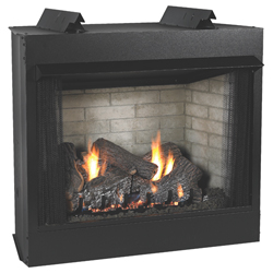 32" Breckenridge Deluxe Flush Face Vent Free Firebox, Refractory Liner - Empire Comfort Systems