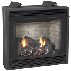 42" Breckenridge Deluxe Louvered Vent Free Firebox, Refractory Liner - Empire