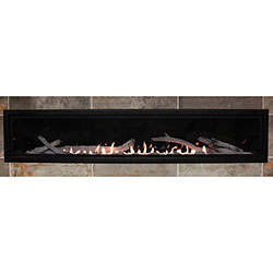 72" Boulevard Contemporary Linear Vent Free Fireplace, Remote (Electronic Ignition) - Empire Comfort Systems