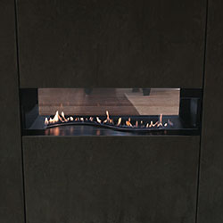 48" Boulevard Contemporary Curved Vent Free See-Thru Fireplace Remote (Electronic Ignition) - Empire Comfort Systems