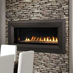 43 Vent Free Linear Fireplace With Remote Electronic
