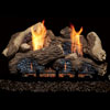18" Berkley Oak Ceramic Logs, 18" Natural Blaze Vent Free Burner (Millivolt/Pilot) - Monessen