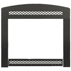 Classic Arched Front with Lower Control Door Black - Monessen