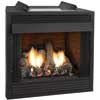 32" Breckenridge Premium Louvered Vent Free Firebox, Banded Ceramic Fiber Brick Liner - Empire