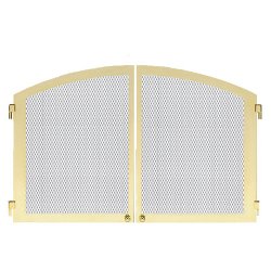 Classic Cabinet Doors with Screen - Black, Gold Tone or Brushed Pewter