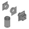 Direct Vent Rear Vent Termination Kit  4" x 6 5/8" (standard through wall 5" - 7" thickness) - Empire