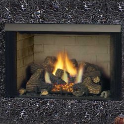 32" GRUF Flush Face Circulating Vent Free Firebox with Refractory Liner - Monessen