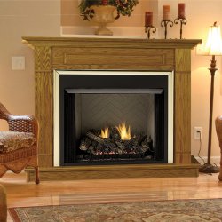 Oak /Birch Wall Surround - Honey Oak or Dark Cherry Finish
