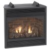 32" Vail Premium Vent Free Fireplace, Millivolt Ignition, Blower - Empire
