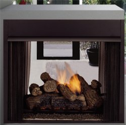 Designer Lo-Rider Peninsula Vent Free Firebox with Herringbone Liner - Monessen