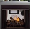 Designer Lo-Rider Peninsula Vent Free Firebox, Herringbone Refractory Firebrick Liner - Monessen
