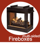 Vent Free Multi Sided Fireboxes