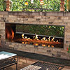 60" Linear See Through Vent Free Outdoor Stainless Steel Fireplace (Manual Ignition) - Empire Comfort Systems