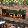 48" Linear See Through Vent Free Outdoor Stainless Steel Fireplace (Manual Ignition) - Empire Comfort Systems