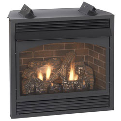 32" Vail Premium Vent Free Fireplace, Blower (Millivolt/Pilot) - Empire Comfort Systems