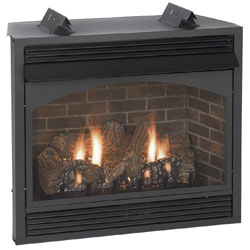 36" Vail Premium Vent Free Fireplace, Blower (Millivolt/Pilot) - Empire Comfort Systems