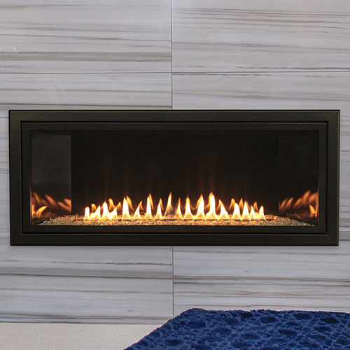 36 Boulevard Contemporary Linear Vent, Boulevard Vent Free Linear Fireplace Installation