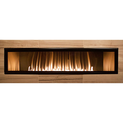 60 Boulevard Contemporary Linear Vent, Boulevard 60 Inch Vent Free Linear Fireplace
