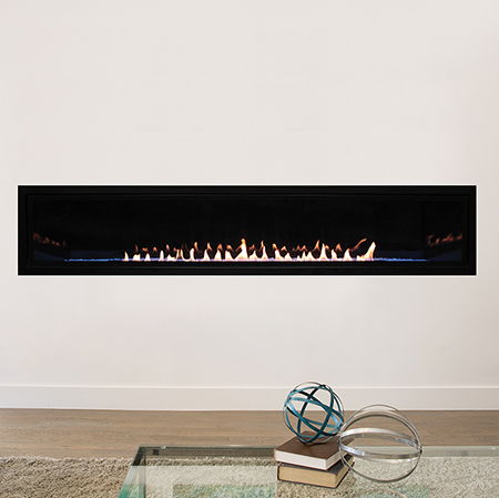 72 Boulevard Contemporary Linear Vent Free Fireplace, Remote (Electronic Ignition)