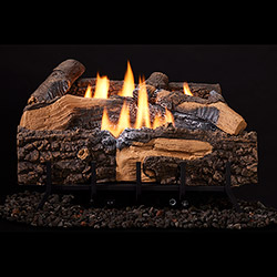 24" Mezmer Logs, Lumonessen Vent Free Burner (Millivolt/Pilot) - Monessen