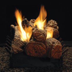 30" Stone River Multi-Sided Ceramic Logs, 30" Slope Glaze Burner (Millivolt/Pilot) - Empire Comfort Systems