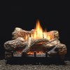24" Flint Hill Ceramic Logs, 24" Contour Vent Free Burner (Thermostatic) - Empire Comfort Systems