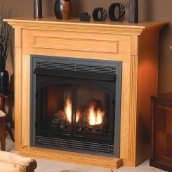 32" Standard Cabinet Mantel, Built-In Base - Empire Comfort Systems