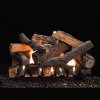 30" Ponderosa Refractory Logs, 30" Slope Glaze Vent Free Burner, Remote (Electronic Ignition) - Empire Comfort Systems